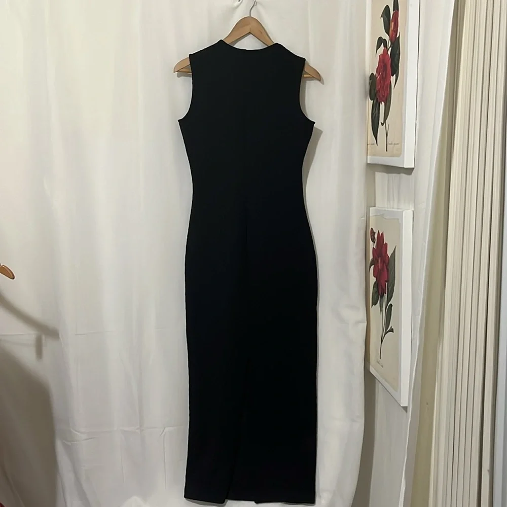Forest Lilly Sleeveless Super Maxi Form Fitting Dress a168